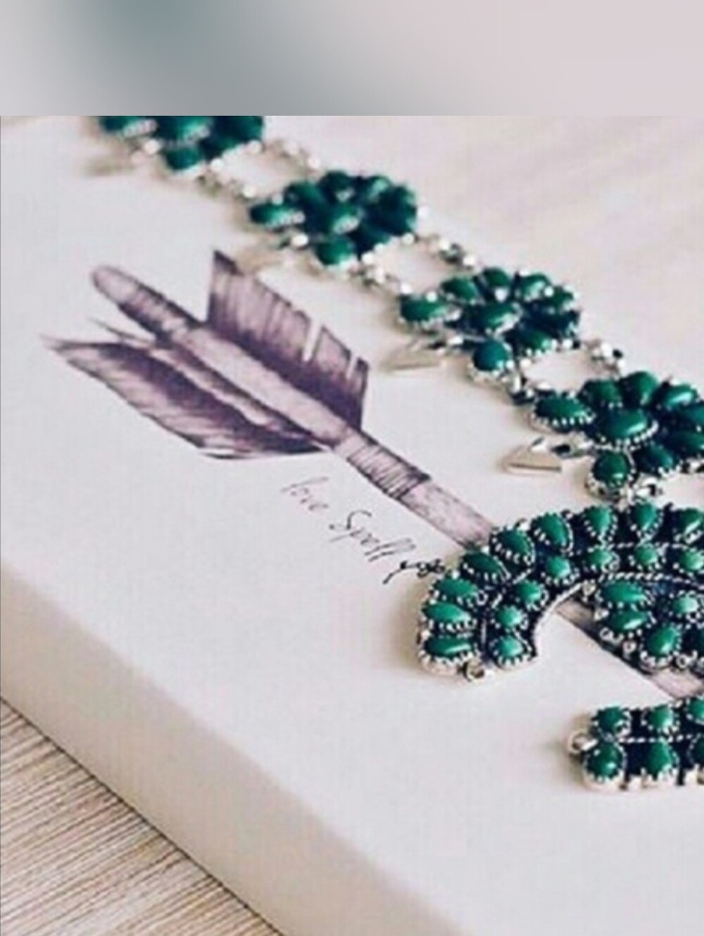 Spell Boho Blossom Turquoise Necklace 🩵